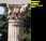 Carved column in Pompeii